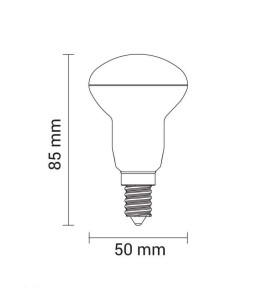 Ampoule LED E14 R50 6W équivalent à 48W - Blanc du Jour 6000K