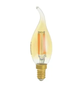 Ampoule LED E14 4W Verre doré équivalent à 27W - Blanc Chaud 2500K