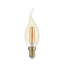 Ampoule LED E14 4W Verre doré équivalent à 27W - Blanc Chaud 2500K