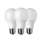 Lot de 3 Ampoules LED E27 A60 12W équivalent à 75W - Blanc Chaud 2700K 