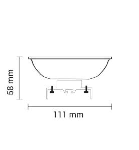 Ampoule LED G53 AR111 12W Argent équivalent à 80W - Blanc Naturel 4500K