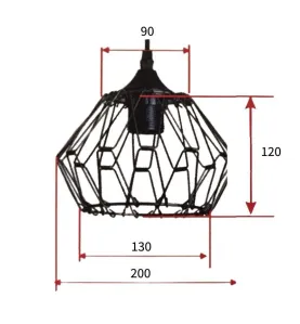 Suspension Luminaire Multiformes Or Doré E27 Diamètre 235mm avec Câble 1,1m réglable - Suspension d'éclairage intérieur