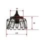 Suspension Luminaire Multiformes Or Doré E27 Diamètre 235mm avec Câble 1,1m réglable - Suspension d'éclairage intérieur