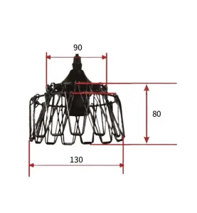 Suspension Luminaire Multiformes Or Doré E27 Diamètre 235mm avec Câble 1,1m réglable - Suspension d'éclairage intérieur