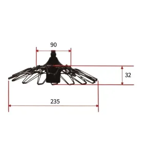 Suspension Luminaire Multiformes Rose E27 Diamètre 235mm avec Câble 1,1m réglable - Suspension d'éclairage intérieur