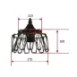 Suspension Luminaire Multiformes Rose E27 Diamètre 285mm avec Câble 1,1m réglable - Suspension d'éclairage intérieur