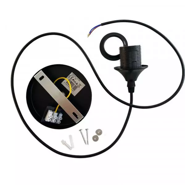 Suspension Luminaire Multiformes Or E27 Diamètre 285mm avec Câble