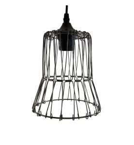 Suspension Luminaire Multiformes Noire E27 Diamètre 350mm avec Câble 1,1m réglable - Suspension d'éclairage intérieur