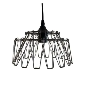 Suspension Luminaire Multiformes Noire E27 Diamètre 350mm avec Câble 1,1m réglable - Suspension d'éclairage intérieur