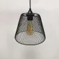 Suspension luminaire Noire Diamètre 210mm douille E27 avec Câble 1,1m Suspensions d'éclairage intérieur idéale lustre