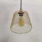 Suspension luminaire Or Doré Diamètre 210mm douille E27 avec Câble 1,1m Suspensions d'éclairage intérieur idéale lustre