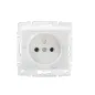 Prise avec Clapet Étanche IP44 Encastrable LOGI Blanc