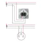 Prise avec Clapet Étanche IP44 Encastrable LOGI Blanc