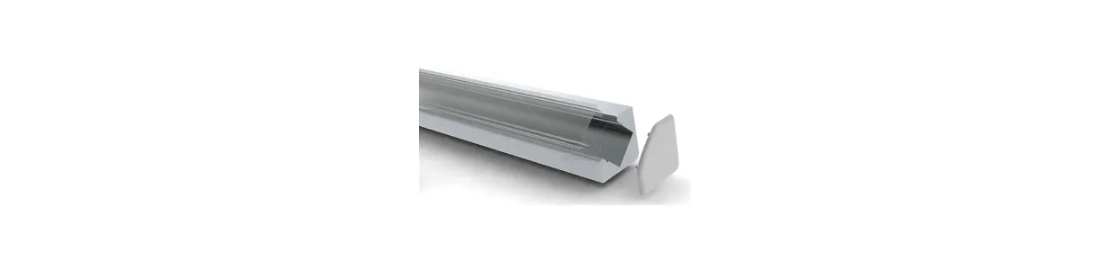 Profilé aluminium angle 45 pour ruban LED